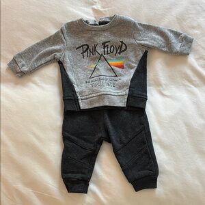 Pink Floyd Kids Gray and Black Sweatshirt and Pants Set